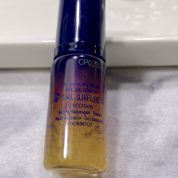 Loccitane Immortelle Overnight Reset Oil-in-Serum, Lightweight, NEW - Mini 5 ml - Picture 7 of 13